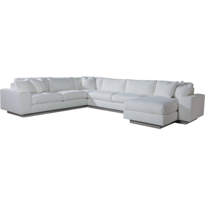 Lana Sectional Sofa by Artistica Home in shell. Made from unique in a unique style.