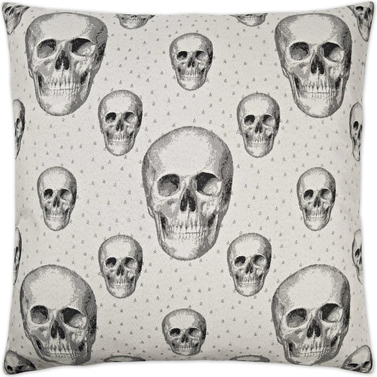 Skalle Pillow by DV Kap Home in white. Made from 100% polyester in a unique style.