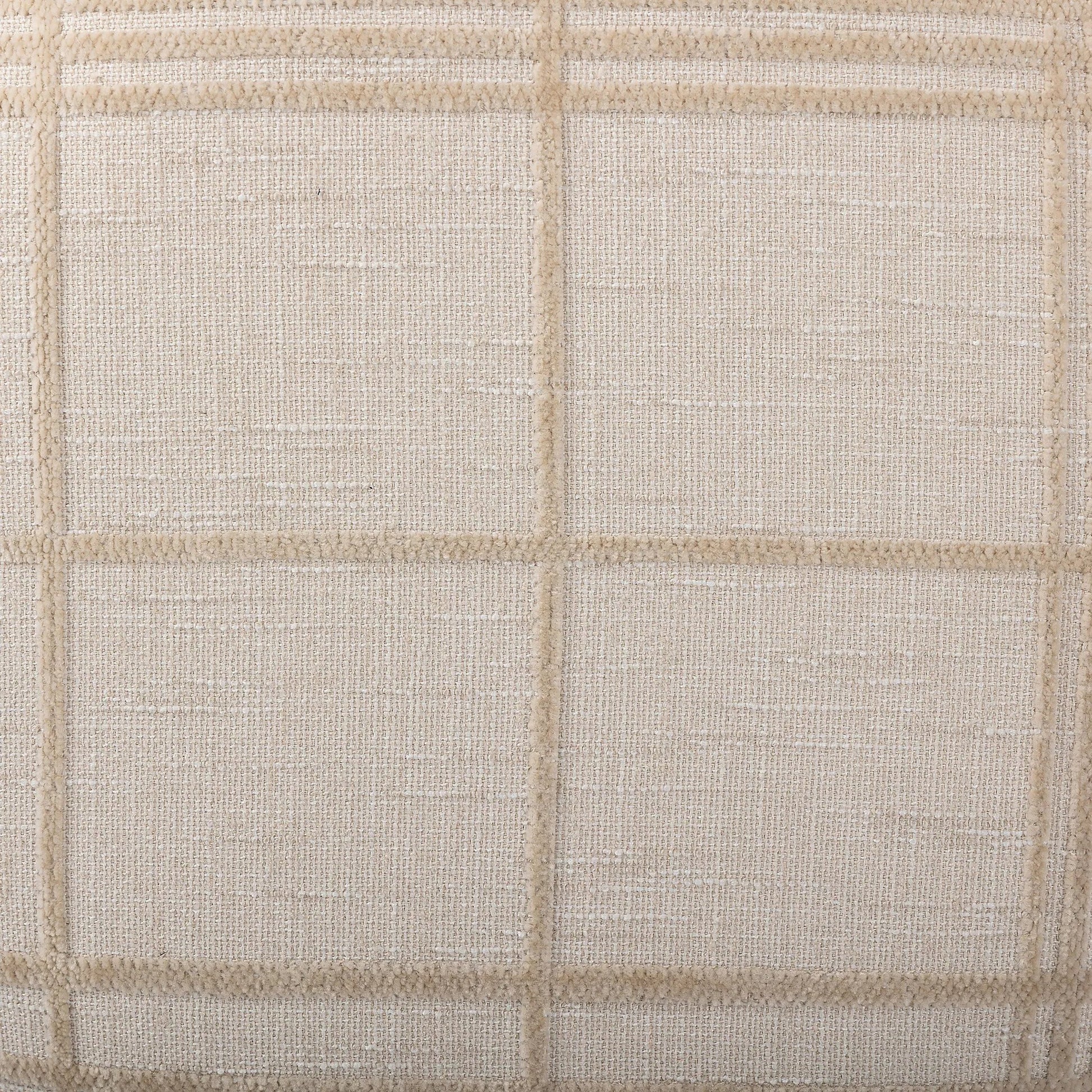 Louise Accent Stool by Four Hands in sheffield ivory, warm oak veneer. Made from 100% polyester, oak veneer in a transitional style.