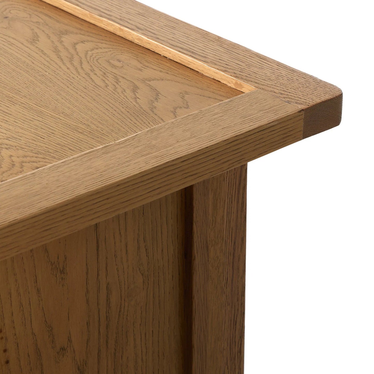 009 SI-2513291 | Closeup | Millbrook Dresser by Four Hands in natural light oak veneer. Made from oak veneer, solid oak in a transitional style.