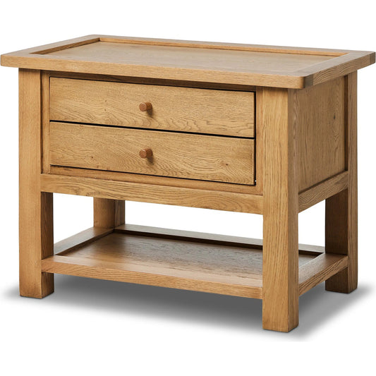 Millbrook Nightstand by Four Hands in natural light oak veneer. Made from oak veneer, solid oak in a unique style.