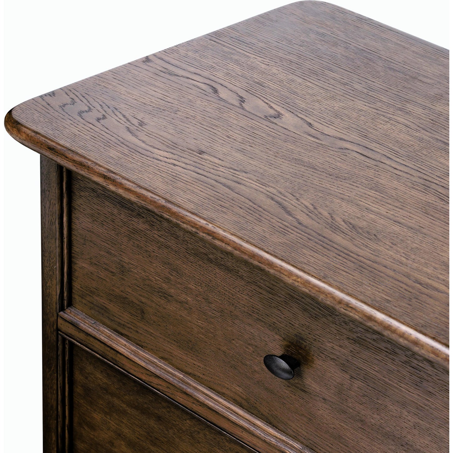 009 SI-2158433 | Closeup | Russ Nightstand by Four Hands in aged oak, aged oak veneer and aged oak. Made from solid oak, oak veneer in a modern style.