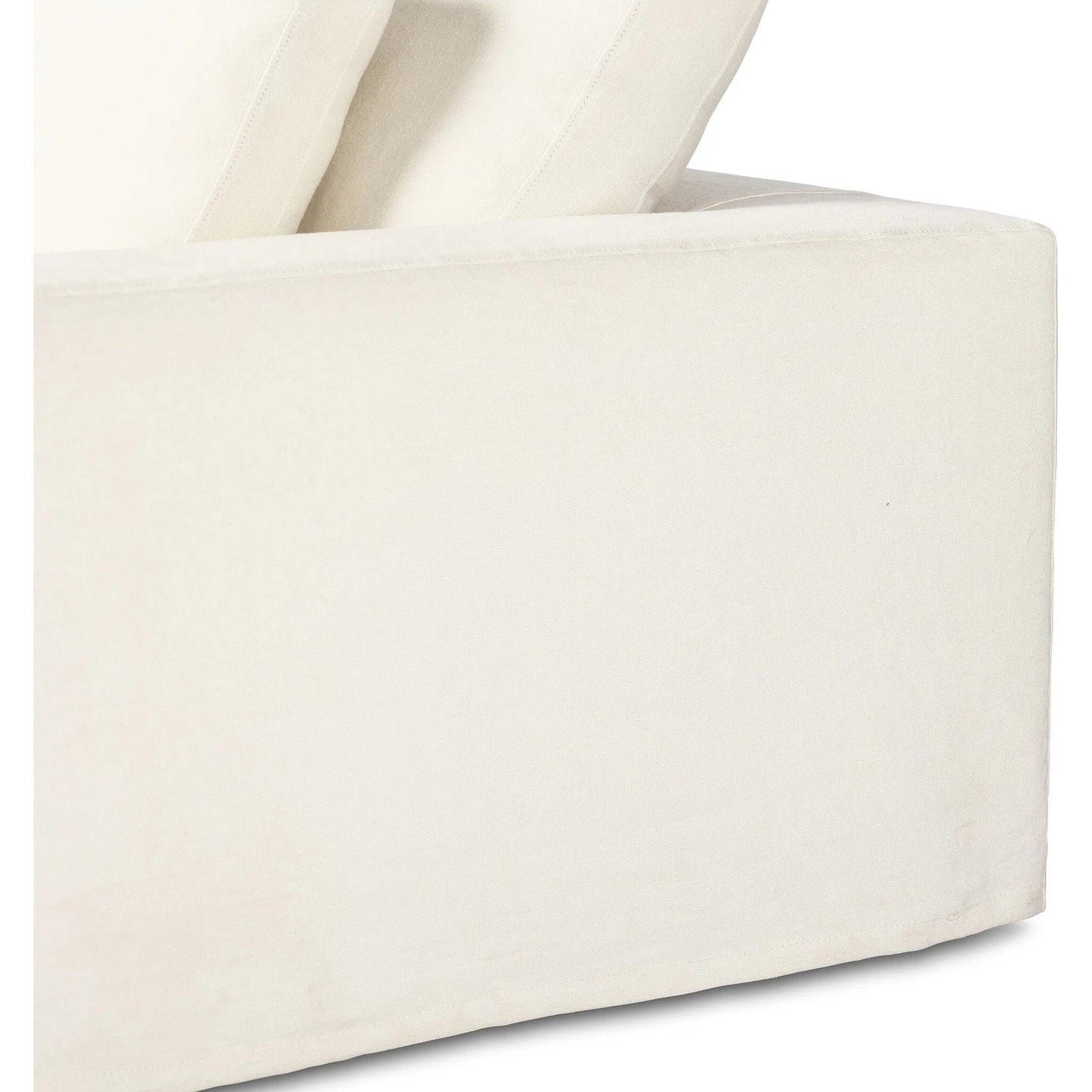 006 SI-2320204 | Closeup | Ostend Outdoor Slipcover Chair by Four Hands in bombay flax. Made from 100% hemp in a transitional style.