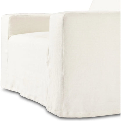 Ostend Outdoor Slipcover Chair by Four Hands in bombay flax. Made from 100% hemp in a transitional style.