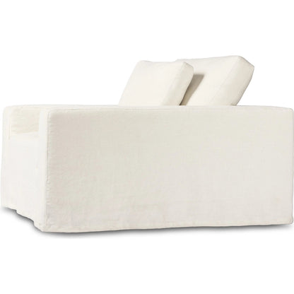 Ostend Outdoor Slipcover Chair by Four Hands in bombay flax. Made from 100% hemp in a transitional style.