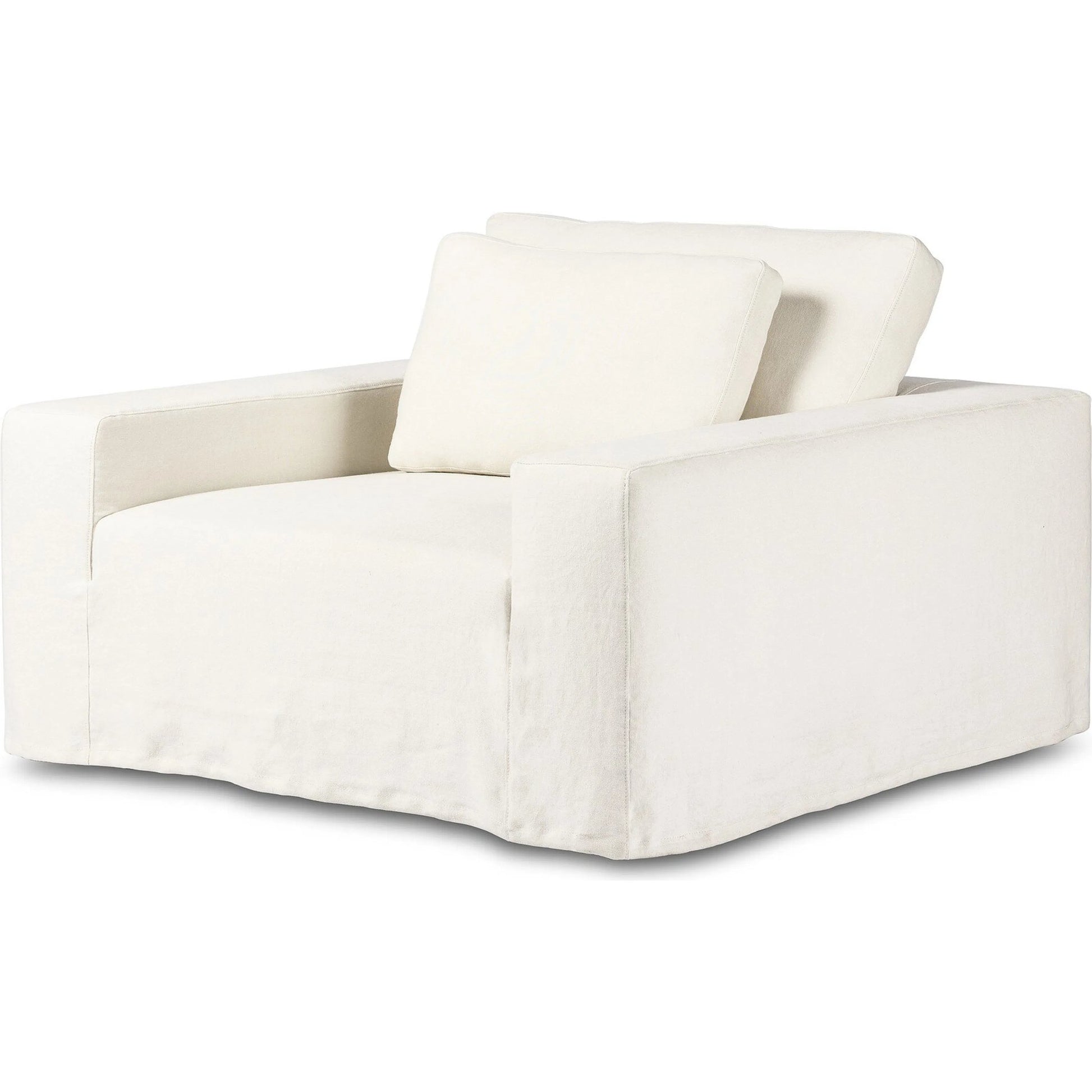 Ostend Outdoor Slipcover Chair by Four Hands in bombay flax. Made from 100% hemp in a transitional style.