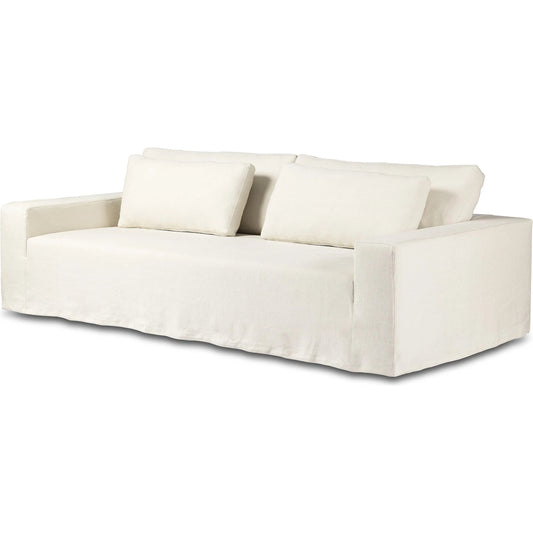 Ostend Outdoor Slipcover Sofa-96" by Four Hands in bombay flax. Made from 100% hemp in a unique style.