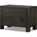 Noeline Nightstand by Four Hands in smoked black oak veneer. Made from thick oak veneer, solid oak in a modern style.