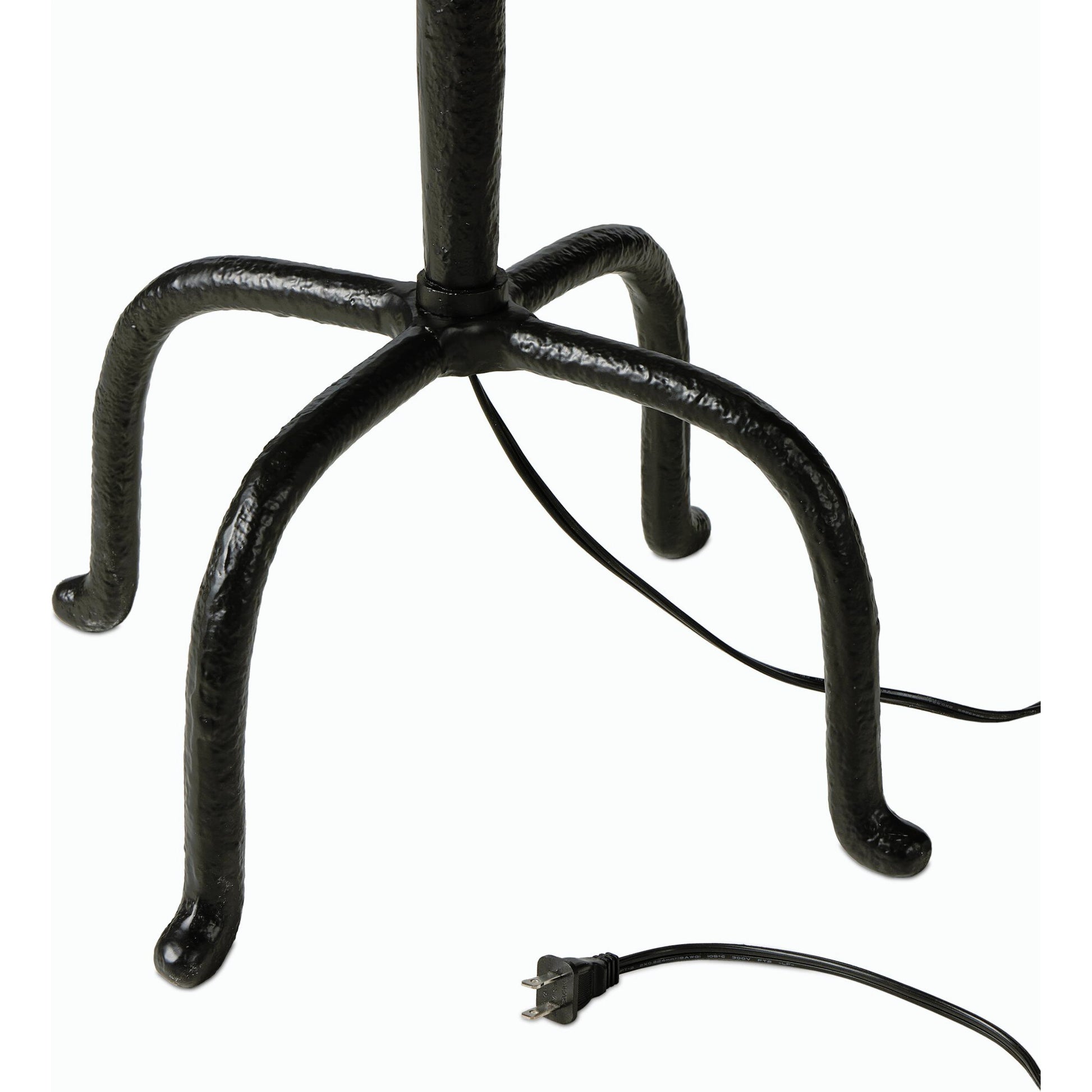 Neville Floor Lamp by Four Hands in matte black cast aluminum, black cord and matte black cast aluminum. Made from aluminum, thermoplastic in a modern style.