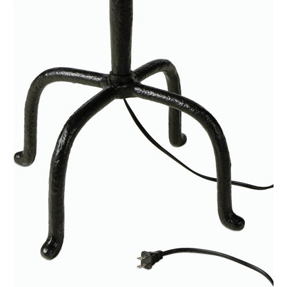 Neville Floor Lamp by Four Hands in matte black cast aluminum, black cord and matte black cast aluminum. Made from aluminum, thermoplastic in a modern style.