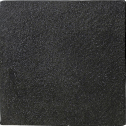 Huesca Outdoor End Table by Four Hands in distressed graphite concrete. Made from concrete in a modern style.