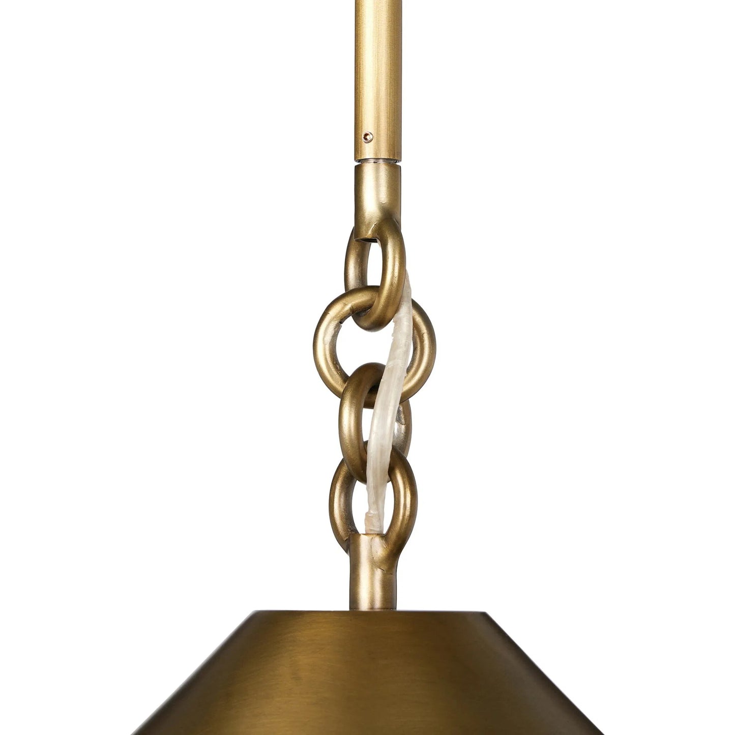 006 SI-2635335 | Closeup | Mozelle Pendant by Four Hands in milk glass, aged brass iron. Made from glass, iron in a unique style.