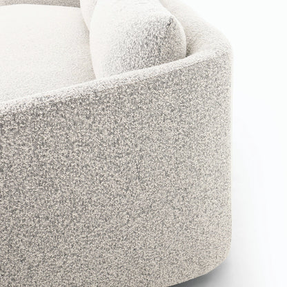 Topanga SOFA-97" by Four Hands in knoll domino. Made from 95% polyester, 5% acrylic, poplar plywood, 100% polyester in a modern style.