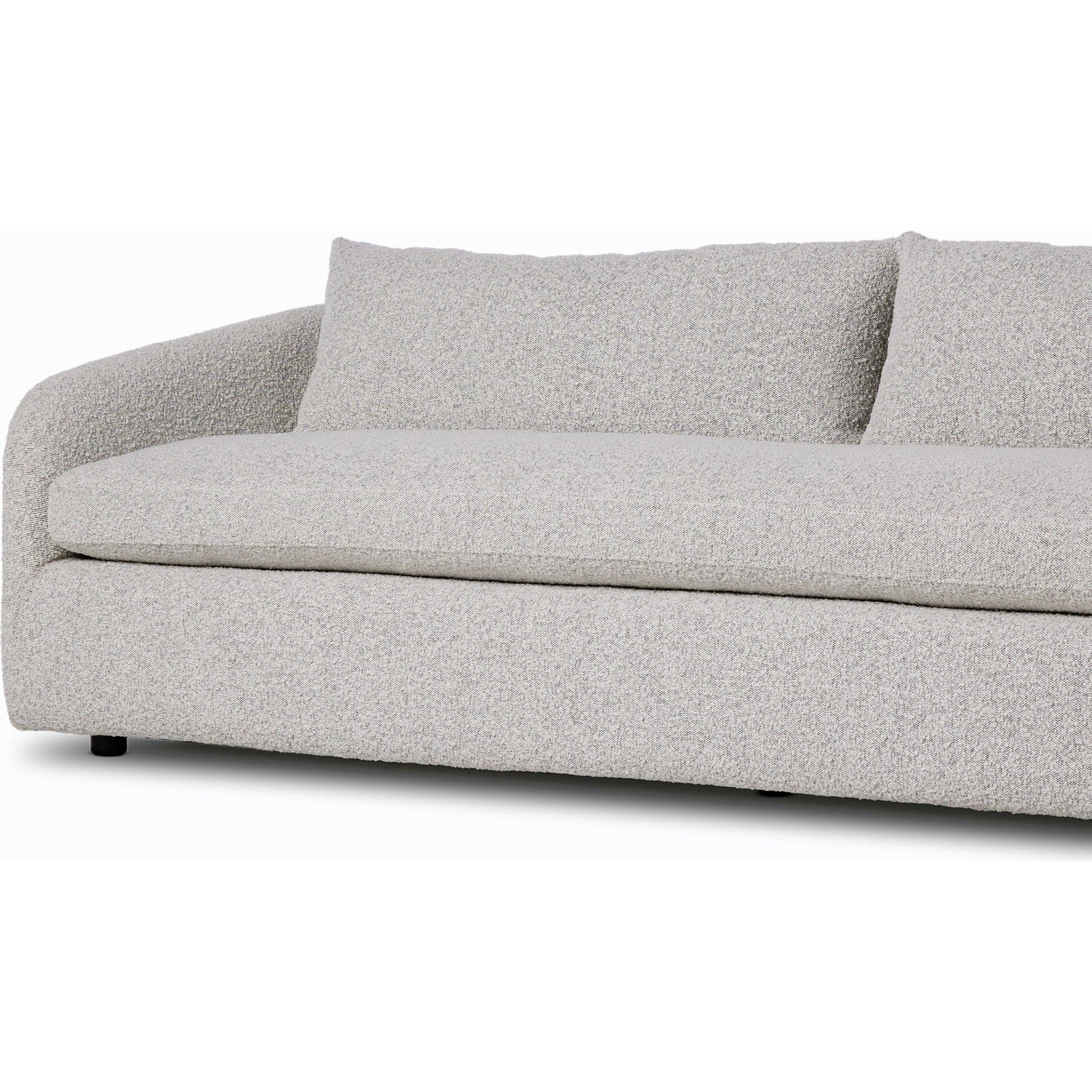 Topanga SOFA-97" by Four Hands in knoll domino. Made from 95% polyester, 5% acrylic, poplar plywood, 100% polyester in a modern style.