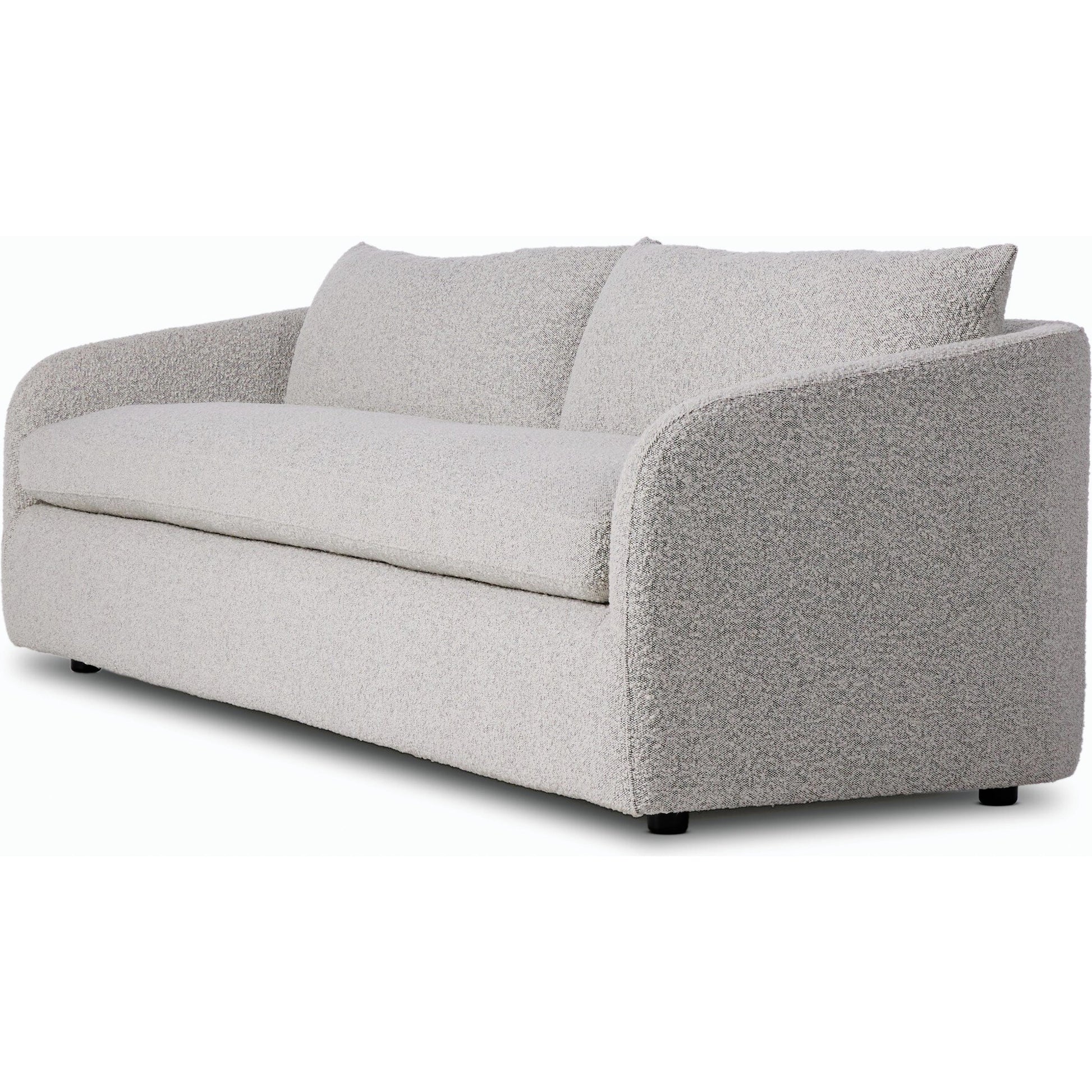 Topanga SOFA-97" by Four Hands in knoll domino. Made from 95% polyester, 5% acrylic, poplar plywood, 100% polyester in a modern style.