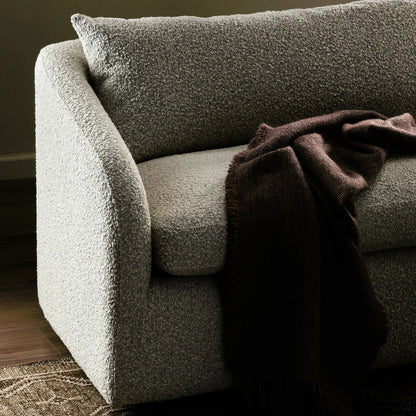 Topanga SOFA-97" by Four Hands in knoll domino. Made from 95% polyester, 5% acrylic, poplar plywood, 100% polyester in a modern style.
