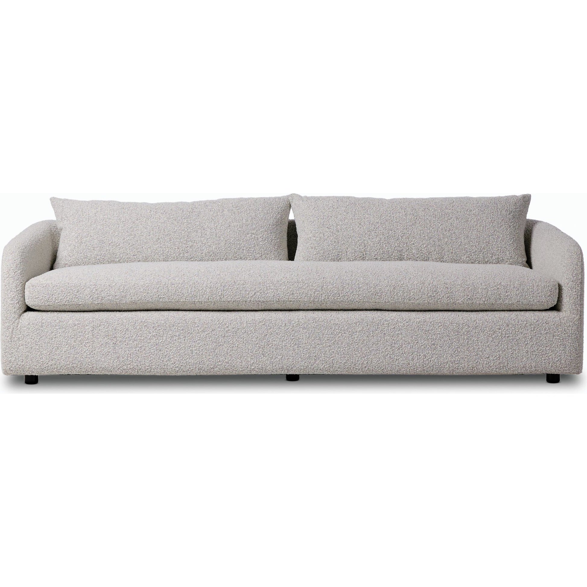 Topanga SOFA-97" by Four Hands in knoll domino. Made from 95% polyester, 5% acrylic, poplar plywood, 100% polyester in a modern style.