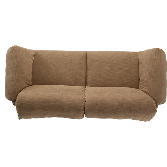Marcel Sofa by Four Hands in laken taupe. Made from 90% polyester, 10% viscose (rayon), pine plywood, solid pine in a transitional style.