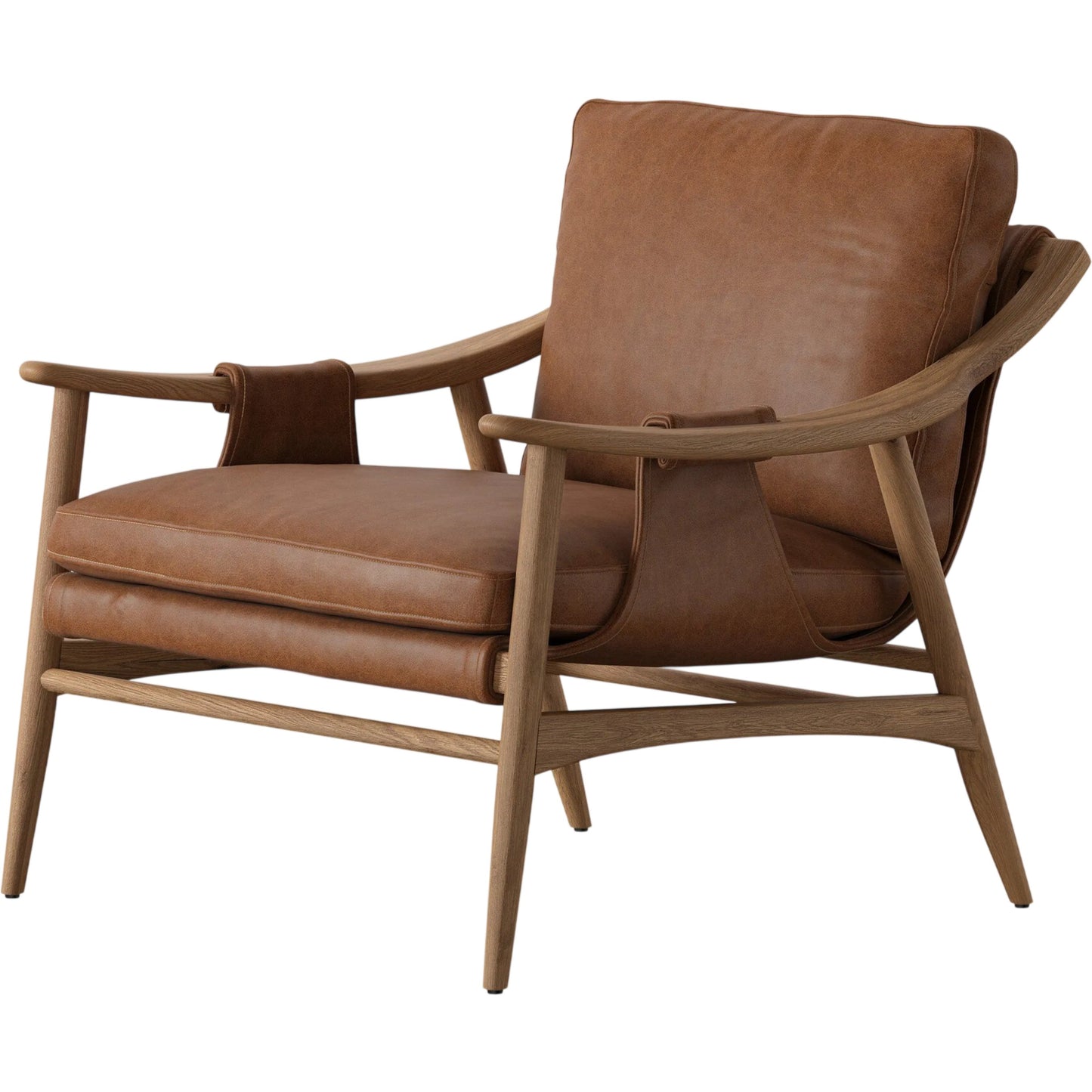 031 SI-2531646 | Primary Silo | Kimmery Chair by Four Hands in chaps saddle, worn oak. Made from top grain leather, solid oak in a transitional style.