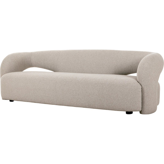 Mazie SOFA-94" by Four Hands in crete pebble. Made from 100% polyester, poplar plywood in a modern style.