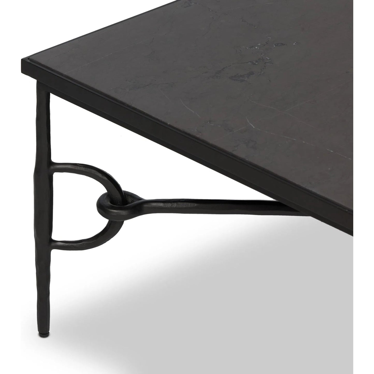 006 SI-2377031 | Closeup | Babylon Coffee Table by Four Hands. Made from solid marble, iron in a modern style.