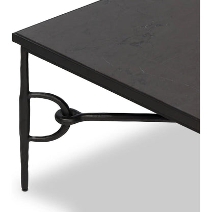 Babylon Coffee Table by Four Hands. Made from solid marble, iron in a modern style.