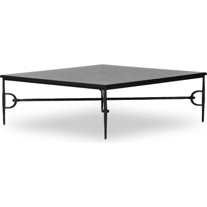 Babylon Coffee Table by Four Hands. Made from solid marble, iron in a modern style.