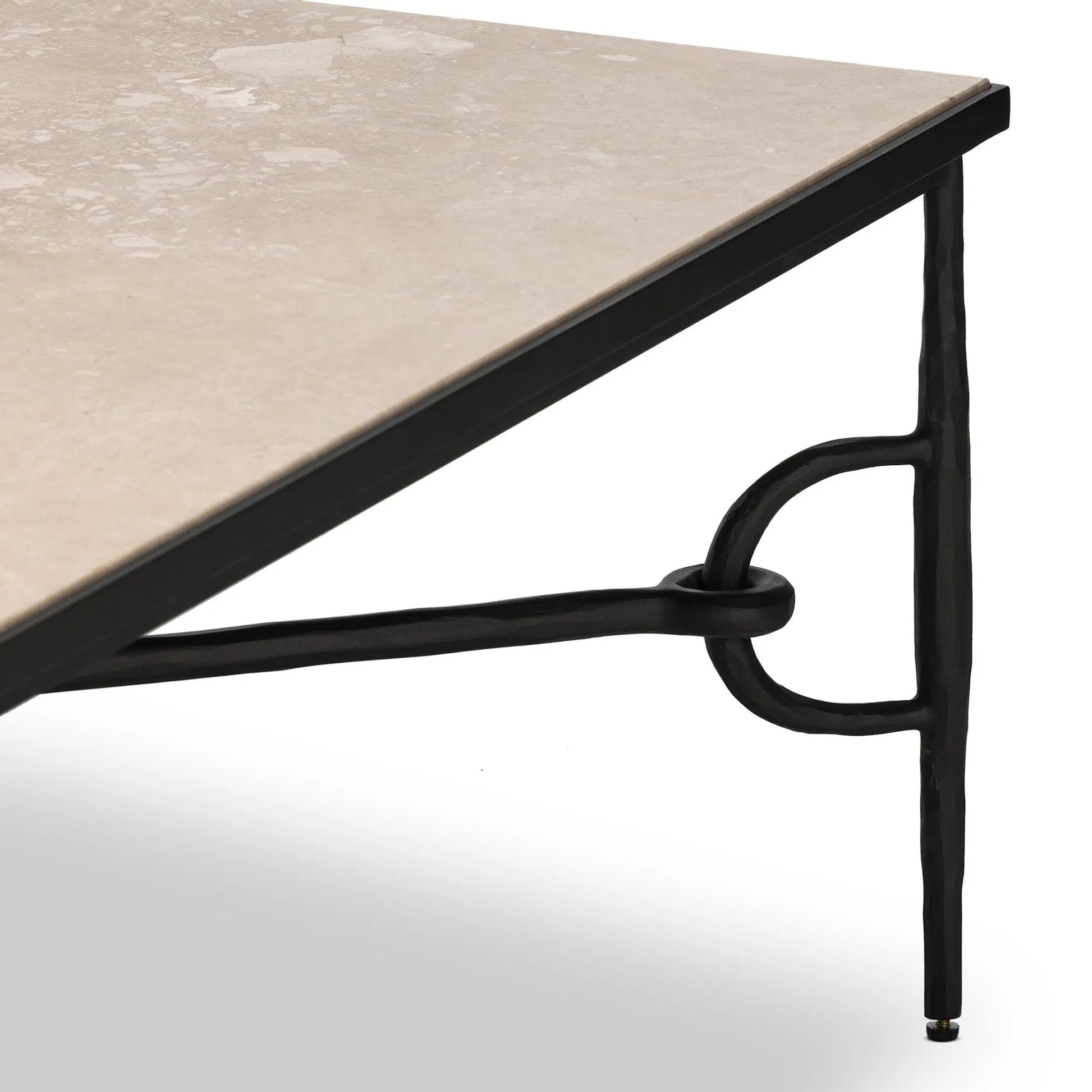 Babylon Coffee Table by Four Hands. Made from solid marble, iron in a modern style.