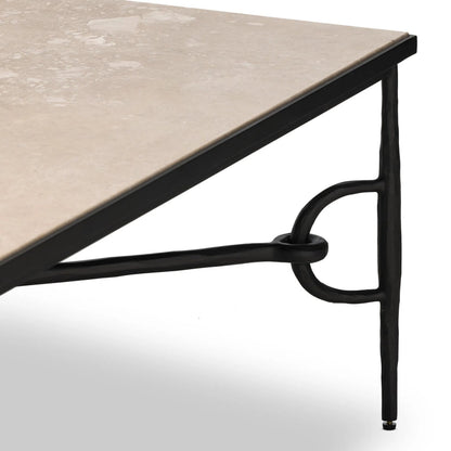 Babylon Coffee Table by Four Hands. Made from solid marble, iron in a modern style.