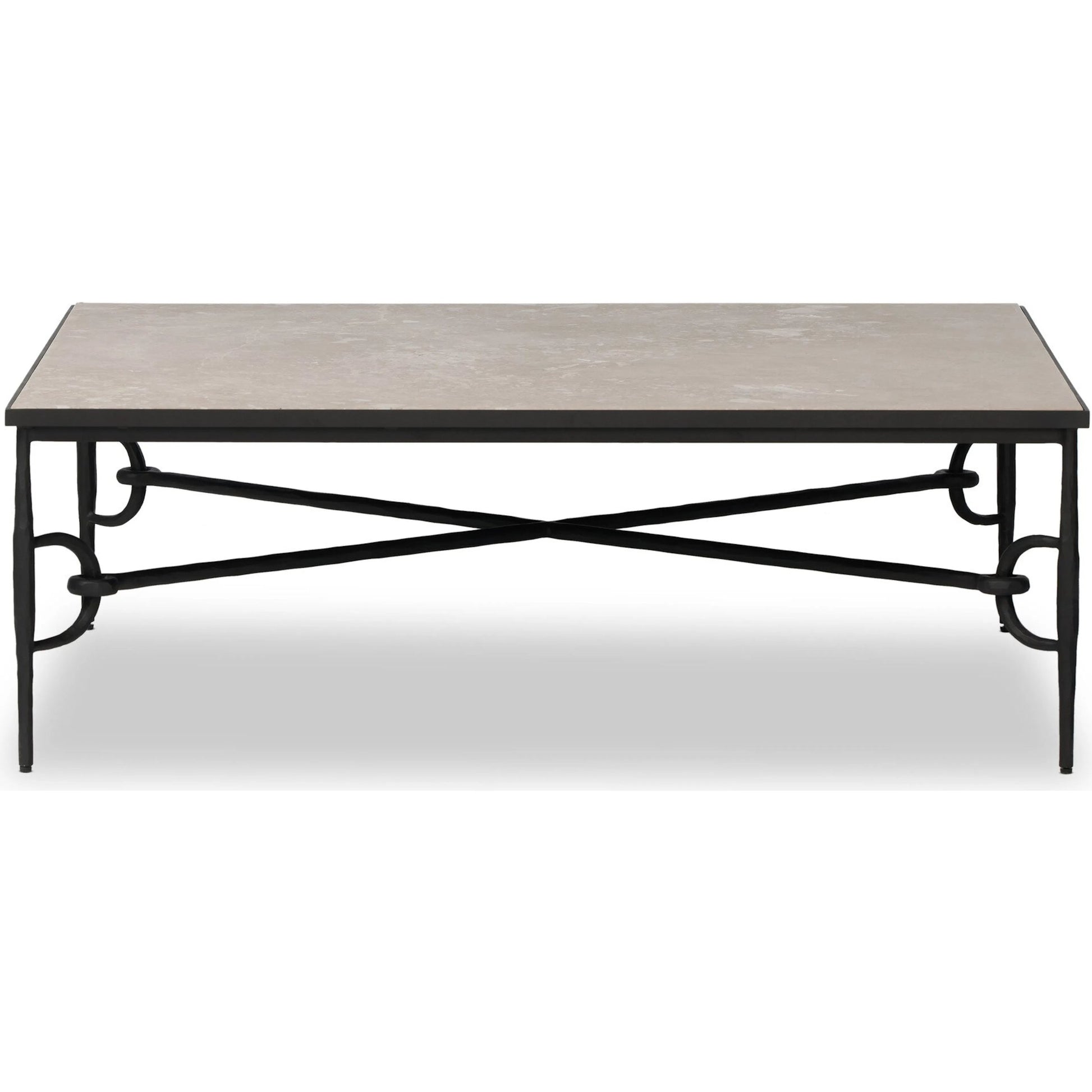 Babylon Coffee Table by Four Hands. Made from solid marble, iron in a modern style.