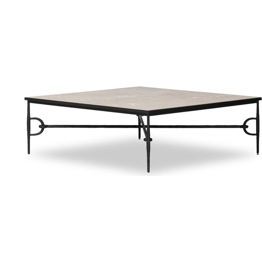 Babylon Coffee Table by Four Hands. Made from solid marble, iron in a unique style.