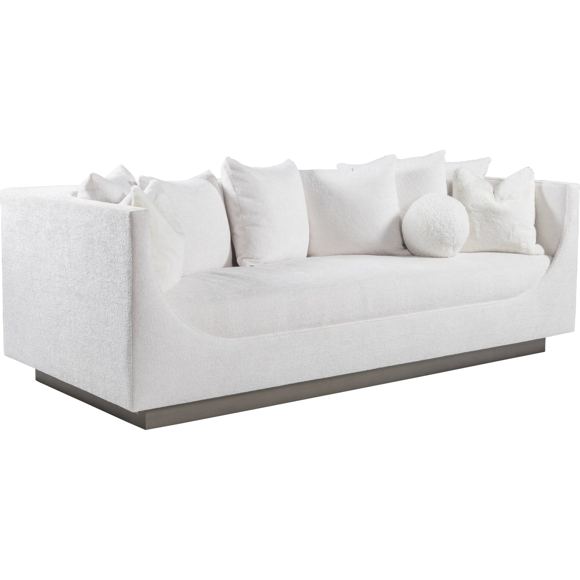 Claudette Bench Seat Sofa by Artistica Home in ivory and driftwood. Made from unique in a unique style.