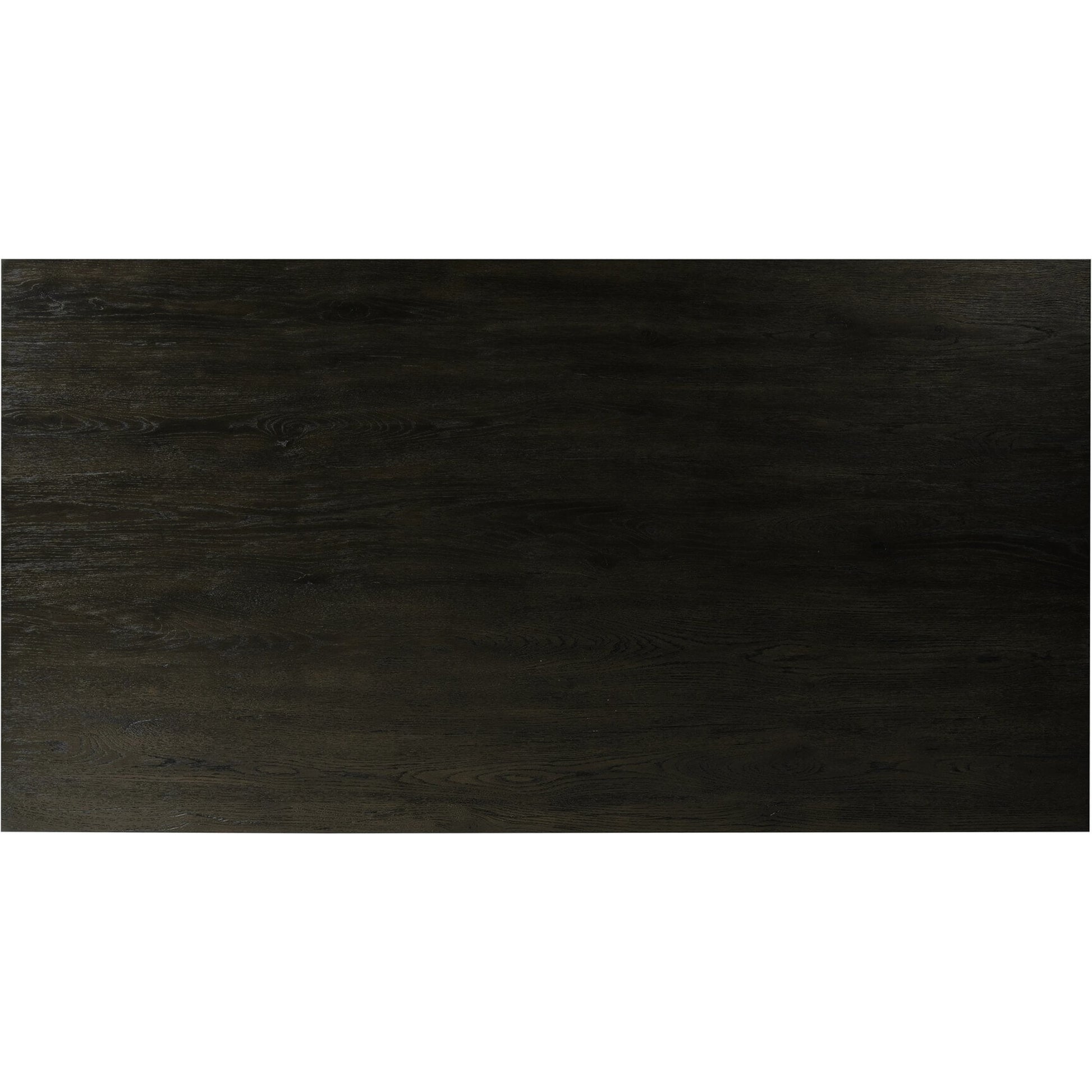 Huxley Coffee Table by Four Hands in smoked black veneer. Made from thick oak veneer, solid oak in a modern style.