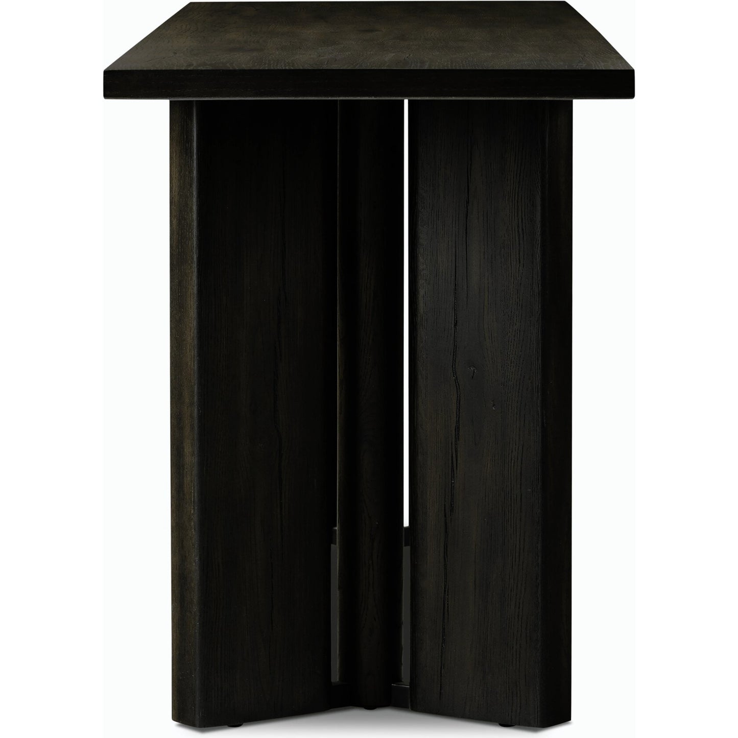 003 SI-2158205 | Additional Silo | Huxley Console Table by Four Hands in smoked black veneer. Made from thick oak veneer, engineered hardwood in a modern style.