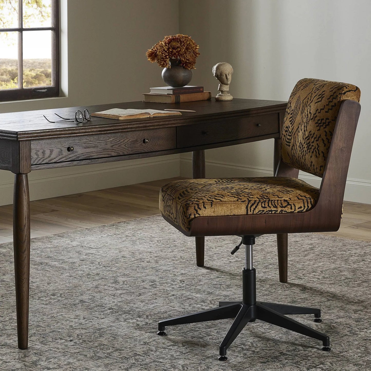 030 SI-2257114 | Lifestyle | Landon Armless Desk Chair by Four Hands. Made from unique in a traditional style.