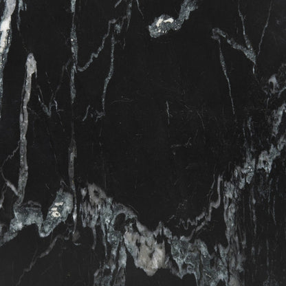 Polli End Table by Four Hands in black marble. Made from solid marble in a modern style.