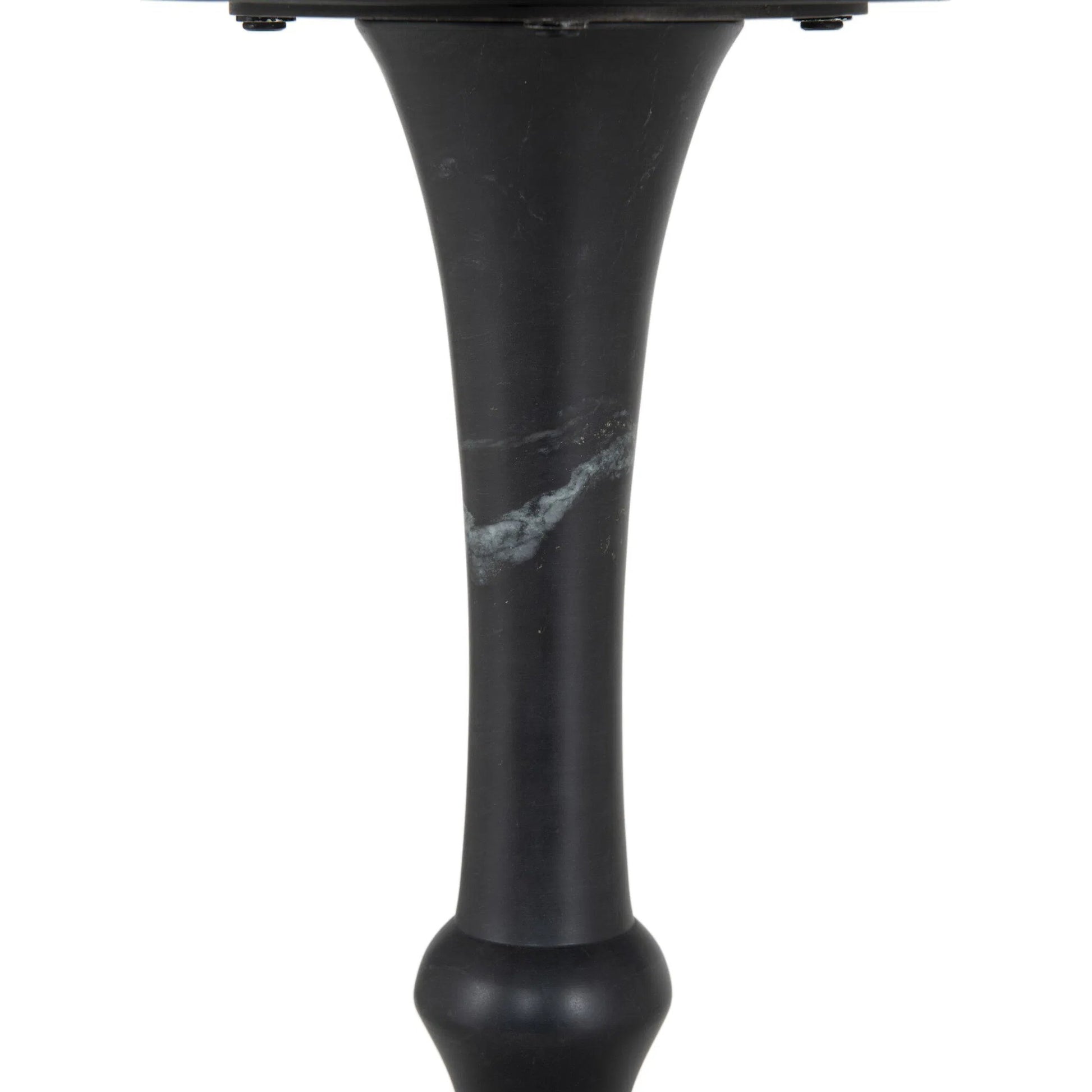 Polli End Table by Four Hands in black marble. Made from solid marble in a modern style.