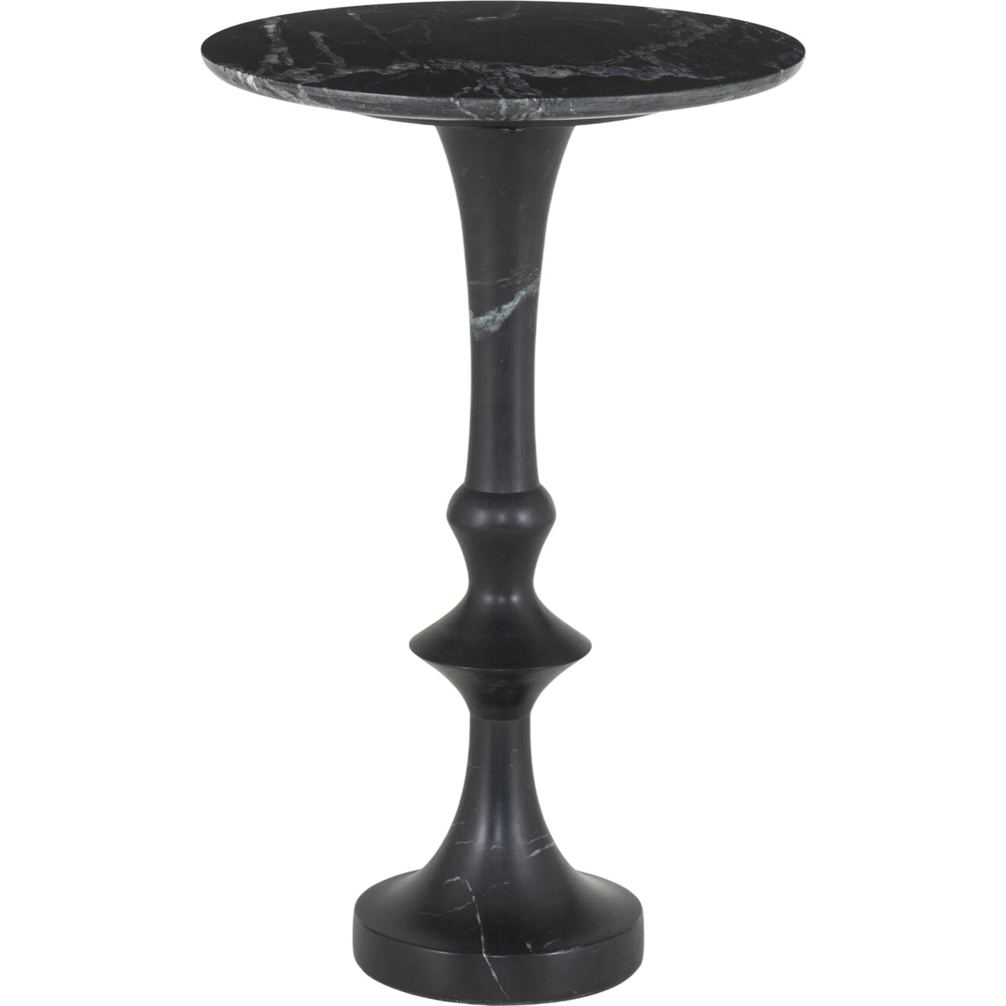 001 SI-2320216 | Primary Silo | Polli End Table by Four Hands in black marble. Made from solid marble in a modern style.
