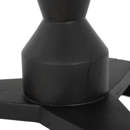 Rivi End Table by Four Hands in dark reclaimed. Made from solid mixed reclaimed wood in a traditional style.