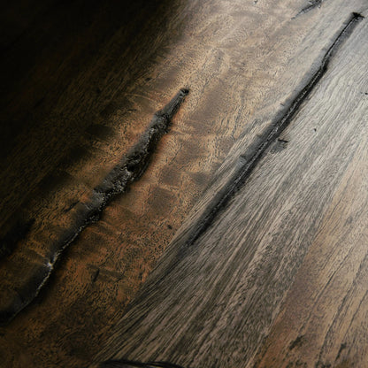 Rivi Large End Table by Four Hands in antique belgium bleach. Made from solid mixed reclaimed wood in a modern style.