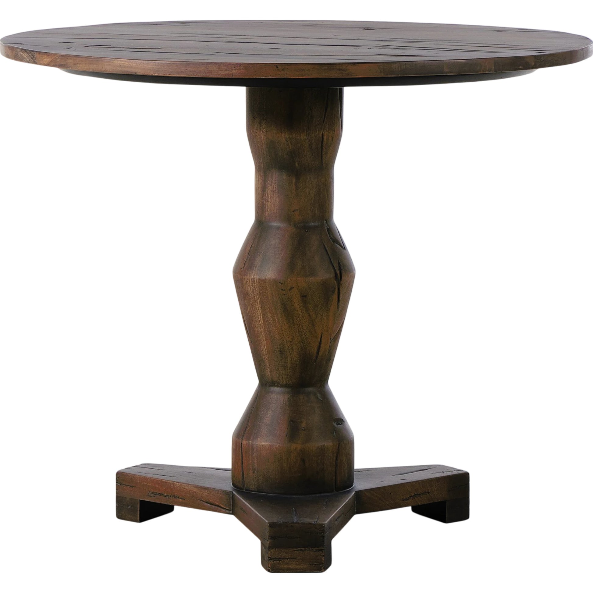 Rivi Large End Table by Four Hands in antique belgium bleach. Made from solid mixed reclaimed wood in a modern style.