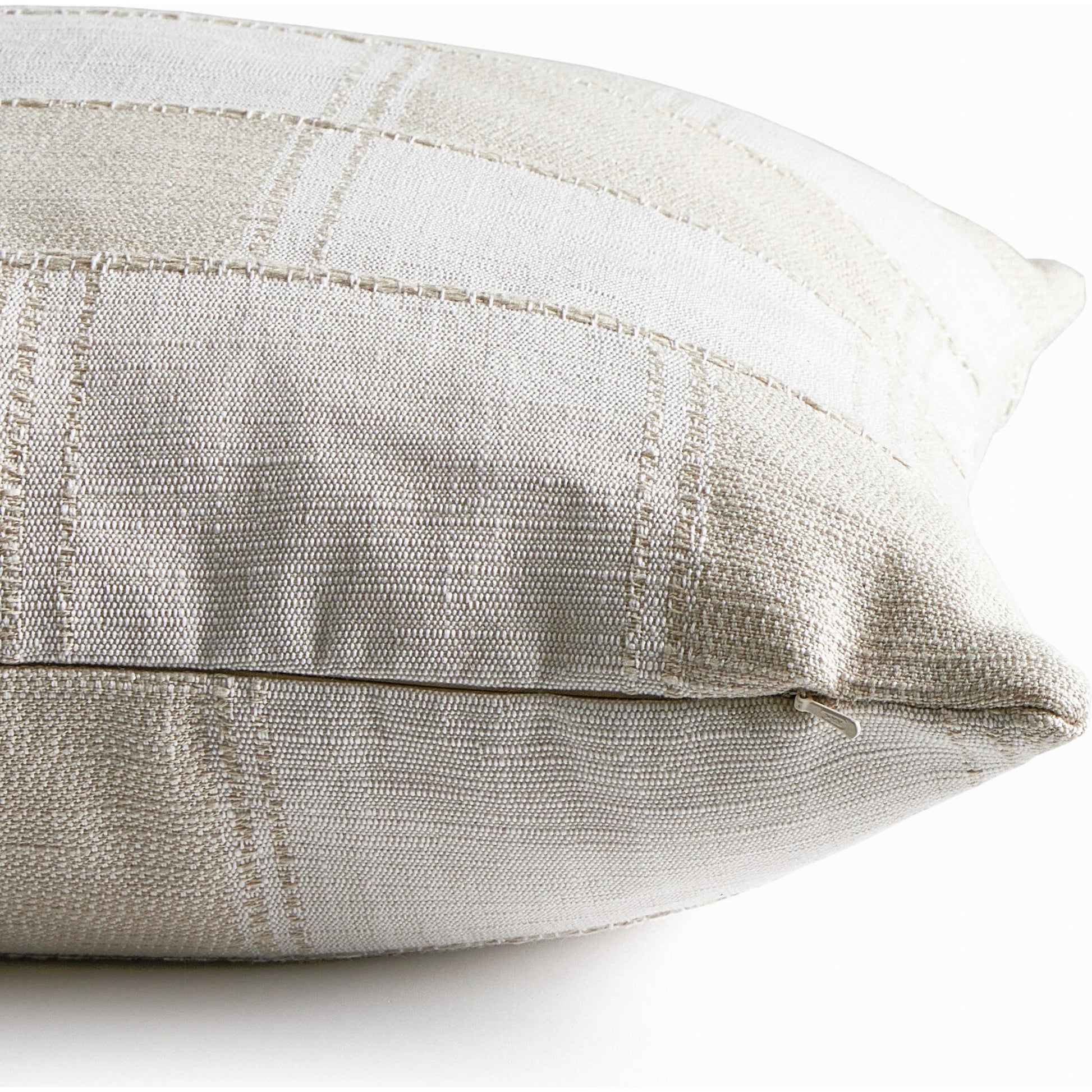 Tate Pillow by Four Hands in thomwell cream. Made from 81.55% polyester, 18.45% cotton, down alternative fiber, 100% polyester in a modern style.
