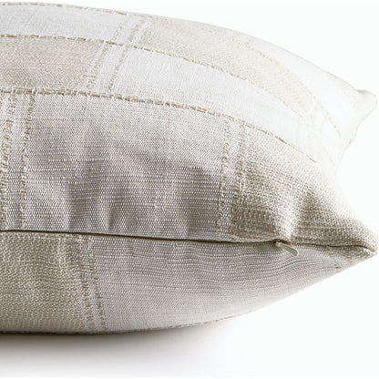 Tate Pillow by Four Hands in thomwell cream. Made from 81.55% polyester, 18.45% cotton, down alternative fiber, 100% polyester in a modern style.