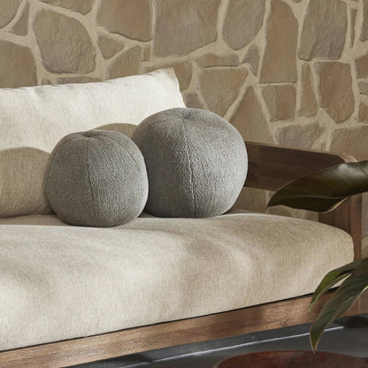 Balle Outdoor Pillow, Set Of 2 by Four Hands. Made from 86% recycled olefin, 9% polypropylene, 5% polyester, 100% polyester fiber in a modern style.