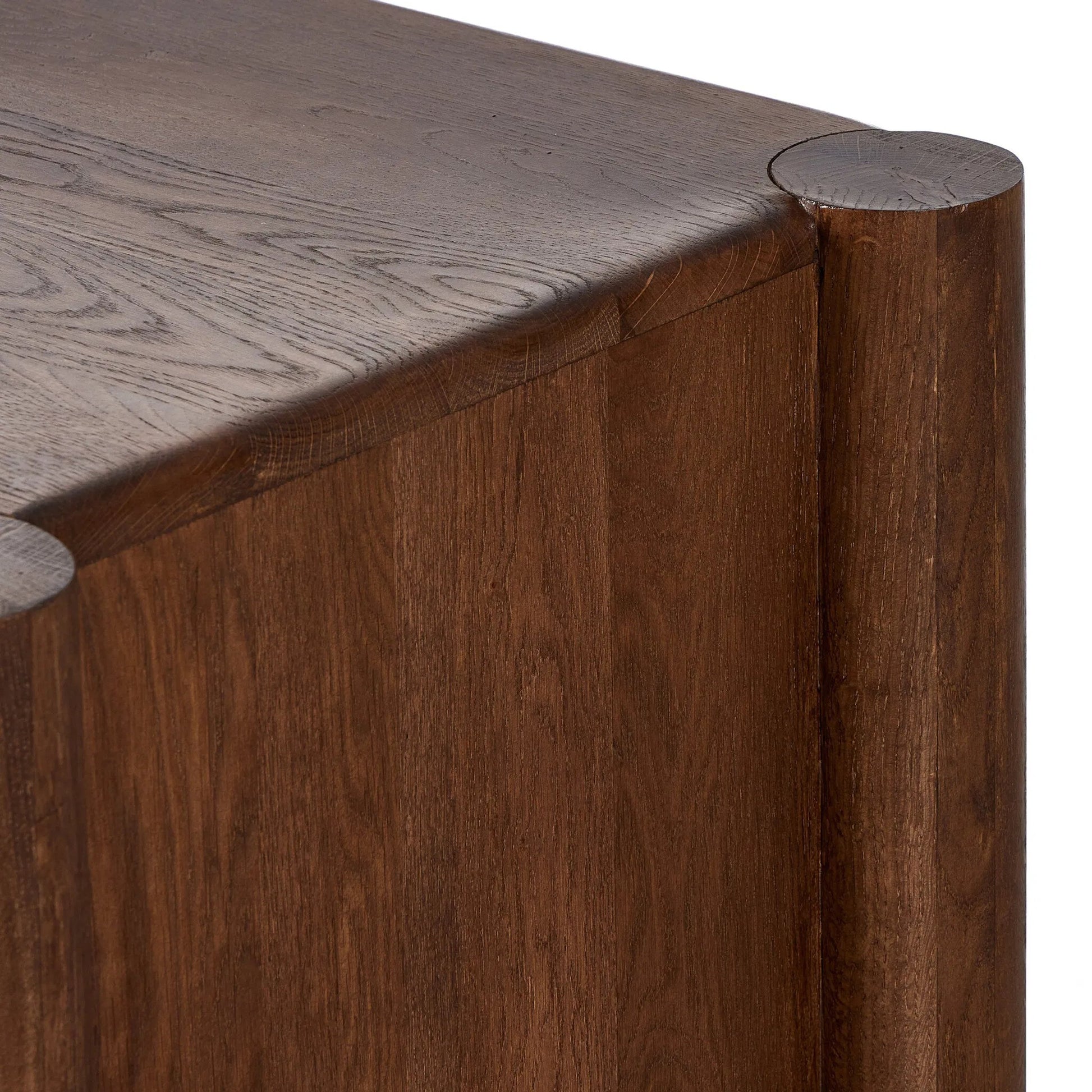 Ezri 6 Drawer Dresser by Four Hands in carved cocoa oak. Made from solid oak in a unique style.