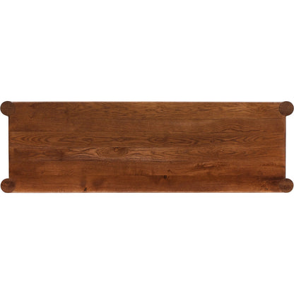 Ezri 6 Drawer Dresser by Four Hands in carved cocoa oak. Made from solid oak in a unique style.