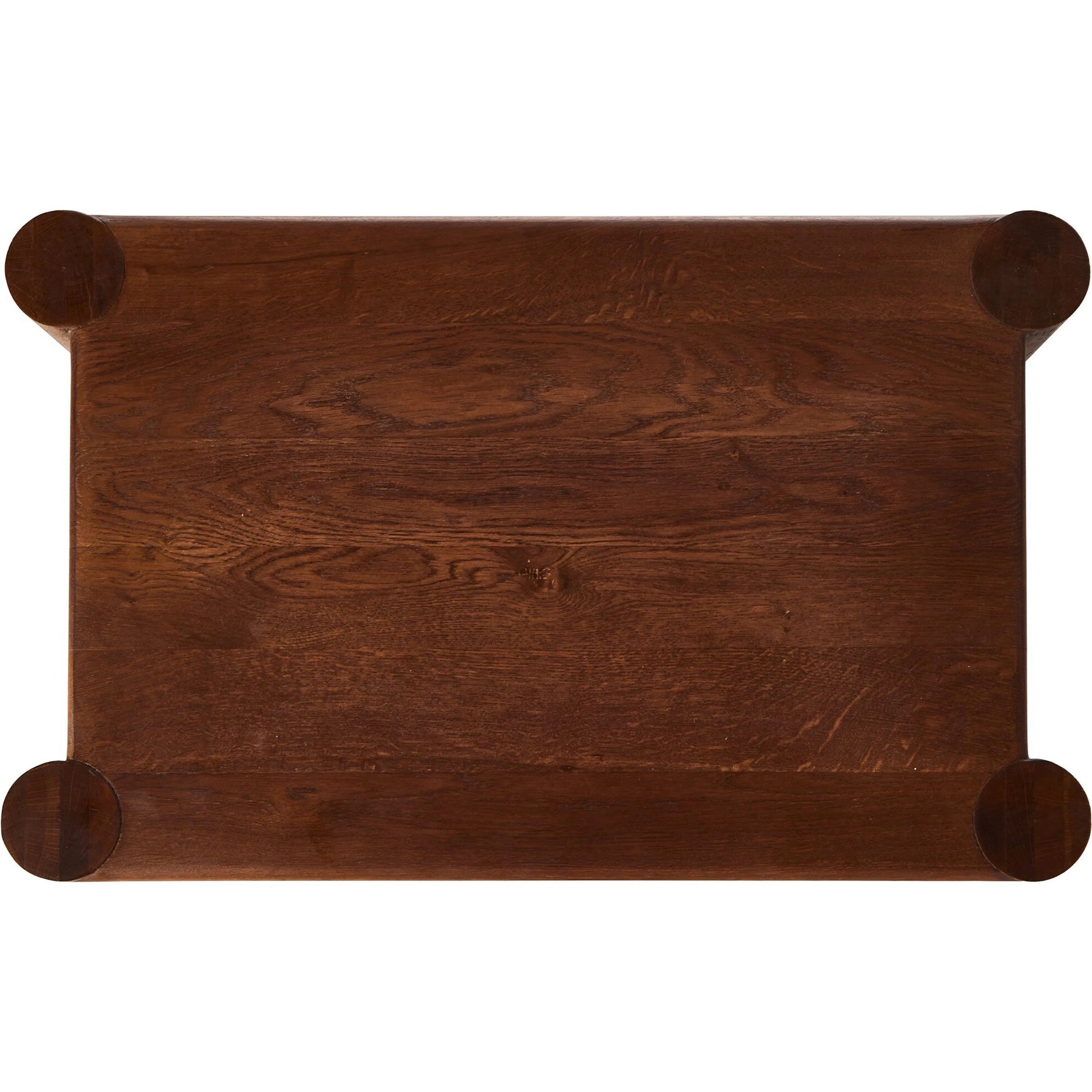 Ezri Nightstand by Four Hands in cocoa oak, carved cocoa oak. Made from solid oak in a unique style.
