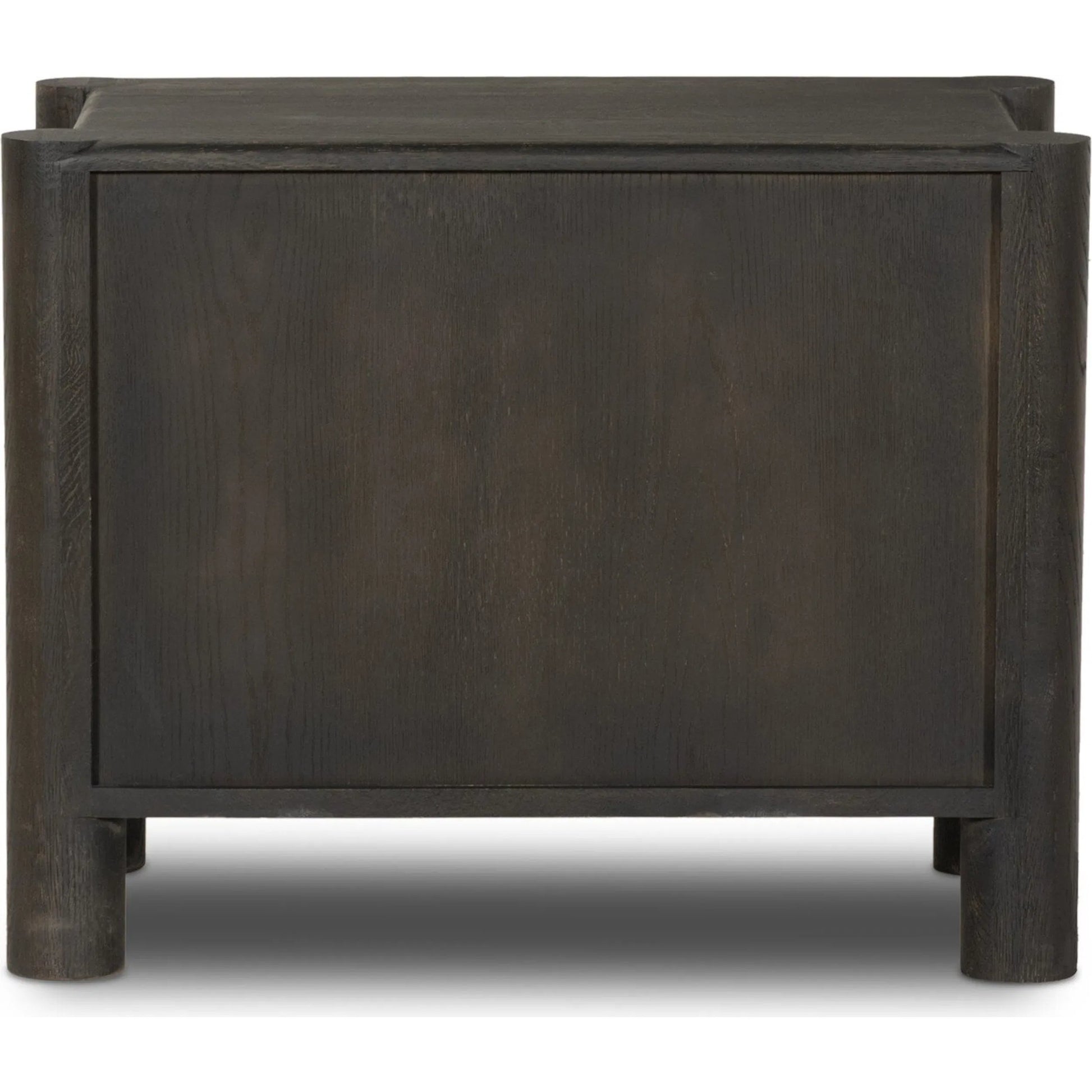 Ezri Nightstand by Four Hands. Made from solid oak in a traditional style.