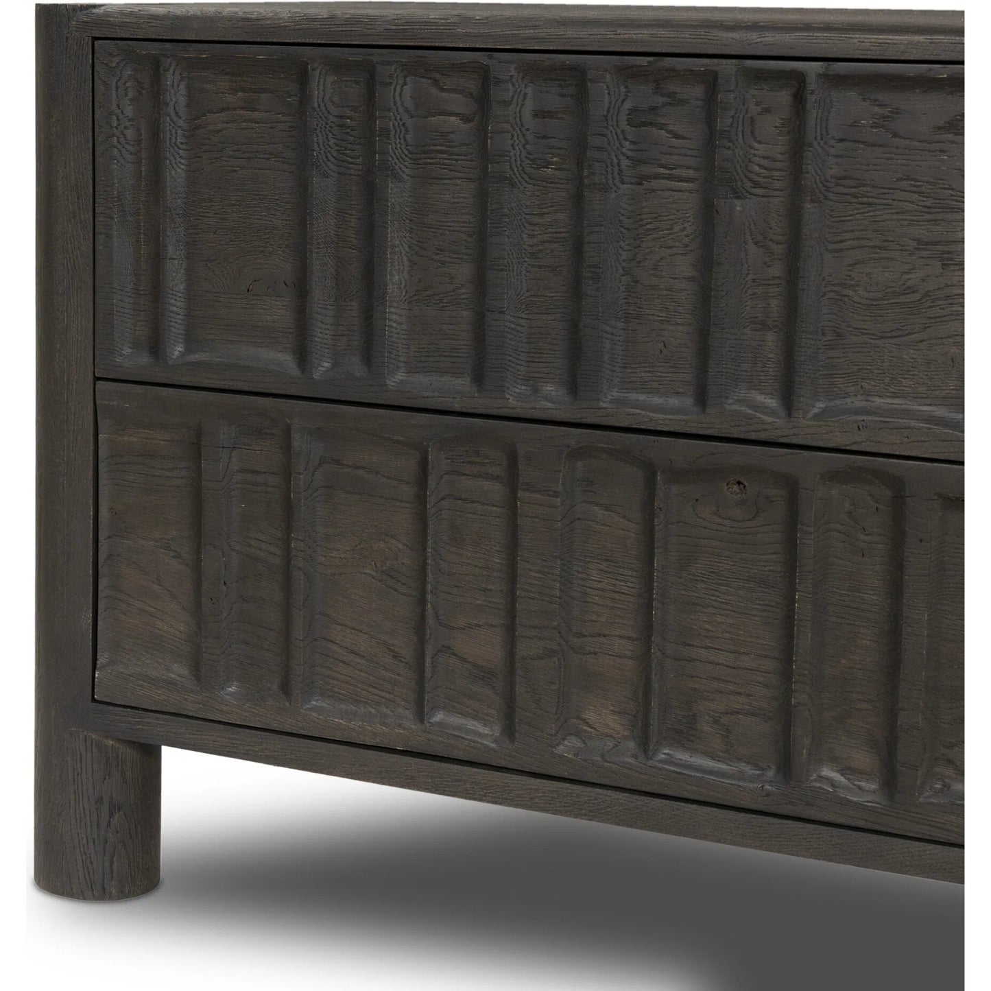 022 SI-2534957 | Closeup | Ezri Nightstand by Four Hands. Made from solid oak in a traditional style.