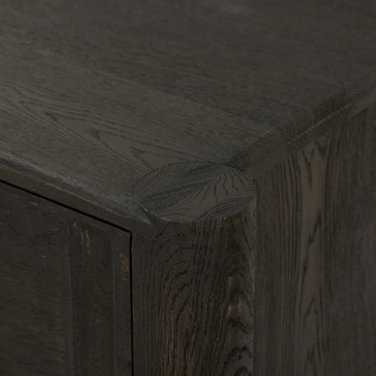 Ezri Nightstand by Four Hands. Made from solid oak in a traditional style.